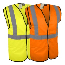 Gilet / Chasuble de Sécurité Haute Visibilité 3 Bandes Réfléchissantes