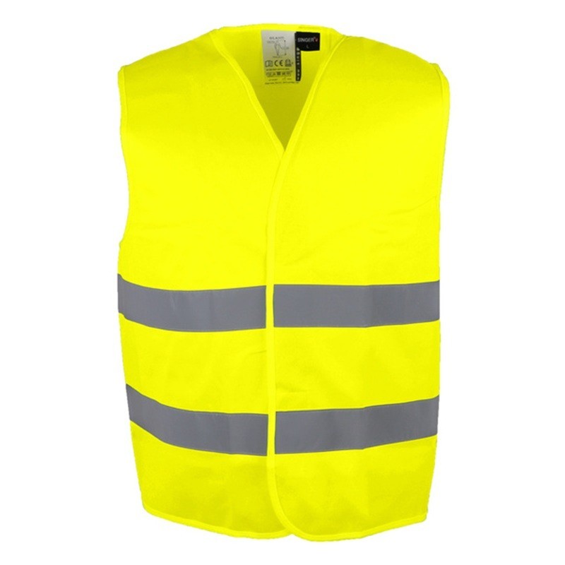 Gilet de Signalisation Haute Visibilité 2 Bandes Réfléchissantes