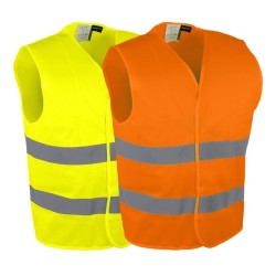 Gilet de Signalisation Haute Visibilité 2 Bandes Réfléchissantes