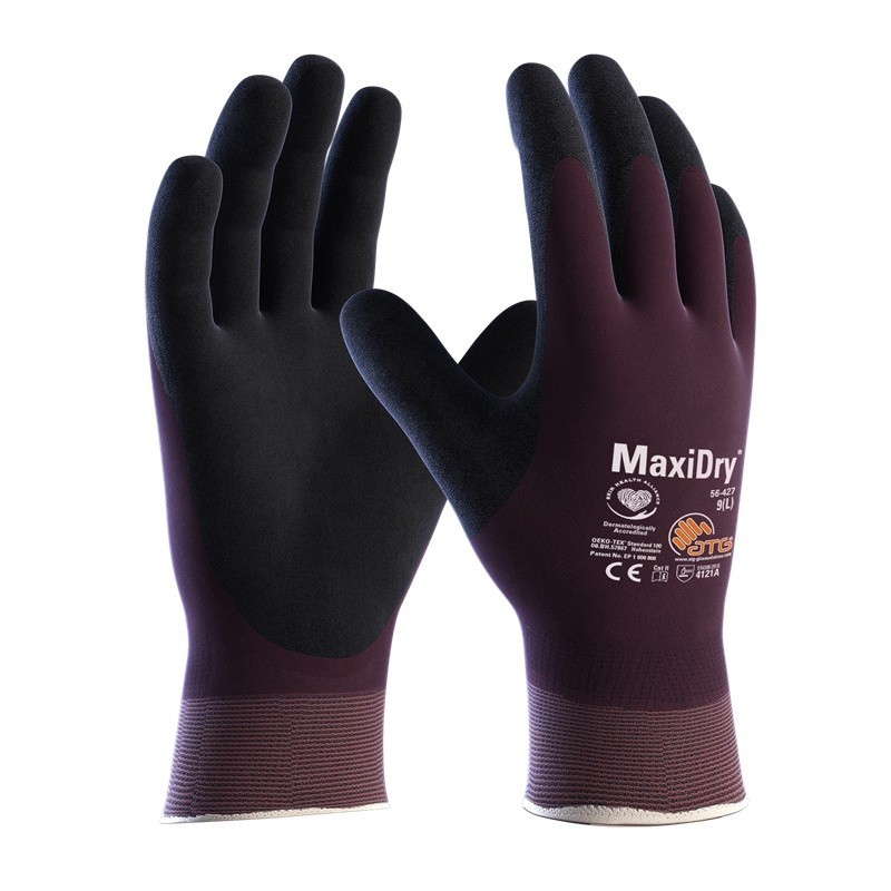 Gant de manutention légère en milieu huileux, humide ou gras - MAXIDRY