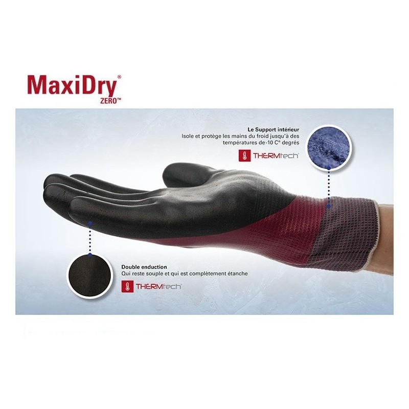 Gant de protection contre le froid en milieu humide - MAXIDRY ZERO
