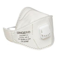 20 Demi-masques type FFP2 pliable confort pli horizontal 3 panneaux
