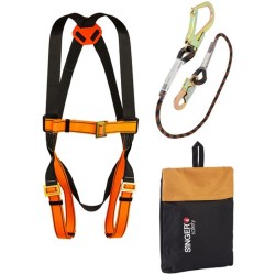 Kit de retenue antichute avec harnais, longe et sac