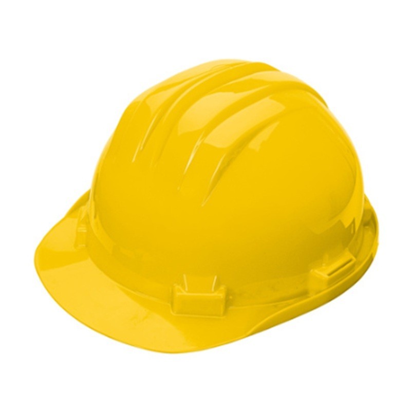 Casque chantier plastique premier prix pas cher blanc model classique
