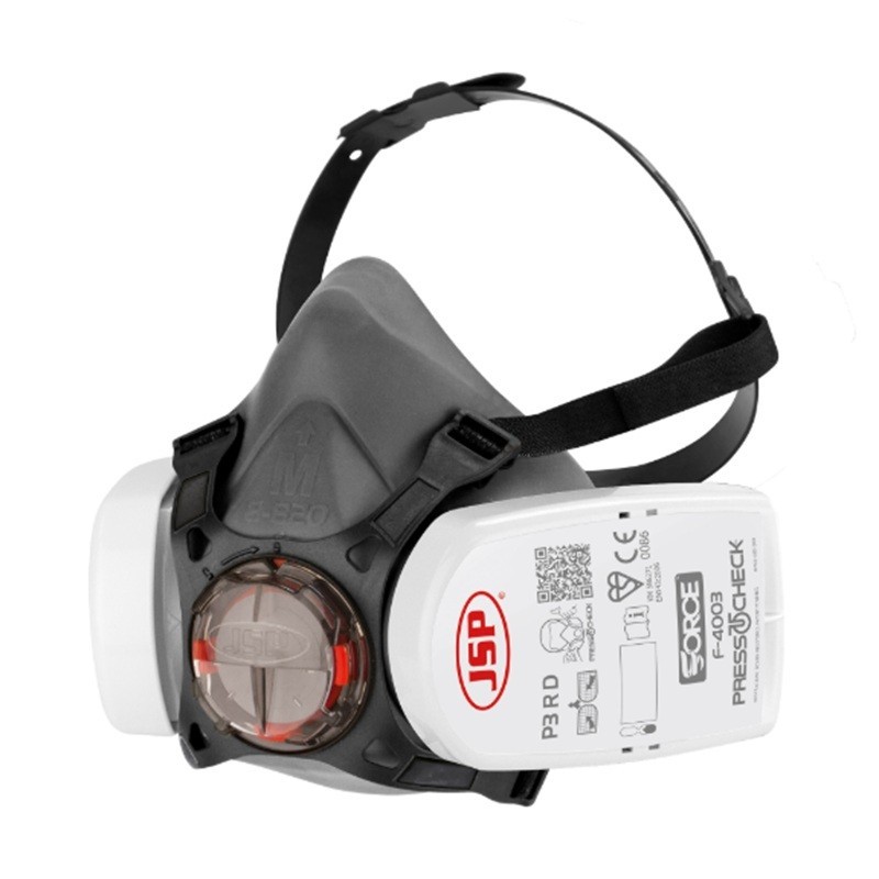 Demi-masque sans entretien FORCE8 avec paire de filtres particules JSP