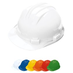 Casque chantier plastique premier prix pas cher blanc model classique
