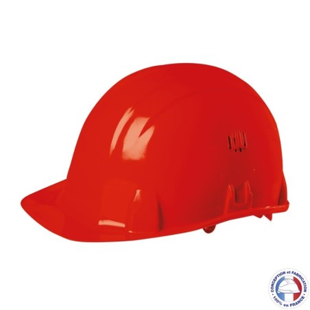 Casque de chantier Français Brennus Aéré CAS, serrage à glissière - SINGER
