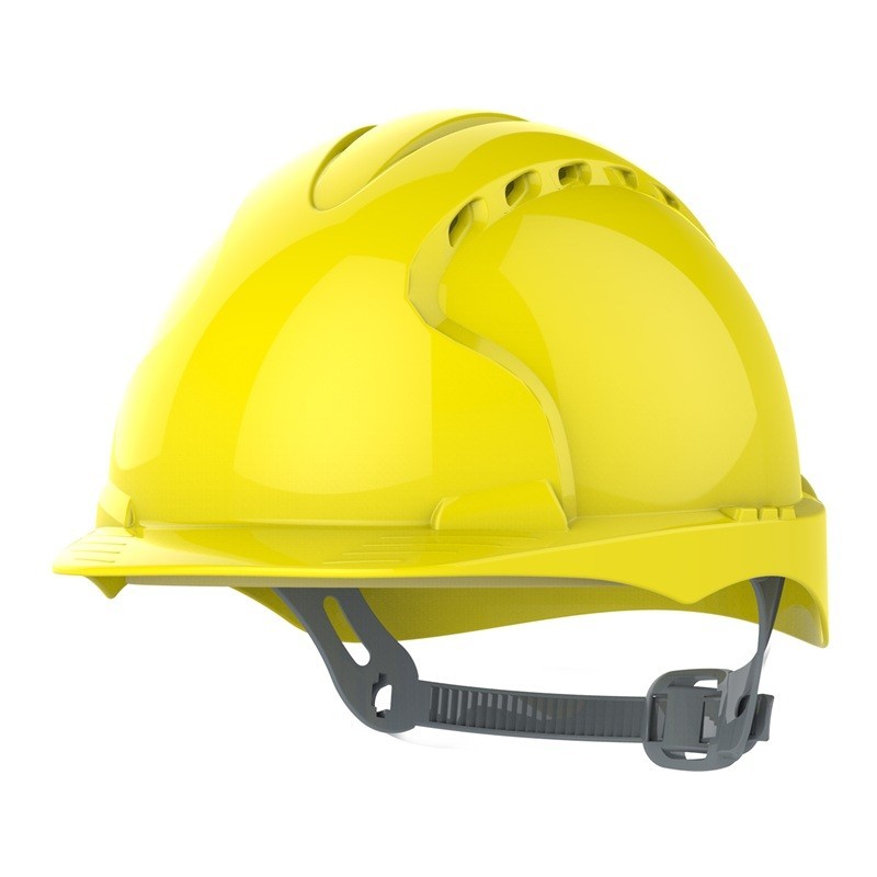 Casque chantier ventilé avec visière blanc bleu norme 397 homme femme