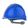 Casque chantier ventilé avec visière blanc bleu norme 397 homme femme Casque chantier ventilé avec visière blanc bleu norme 397 homme femme