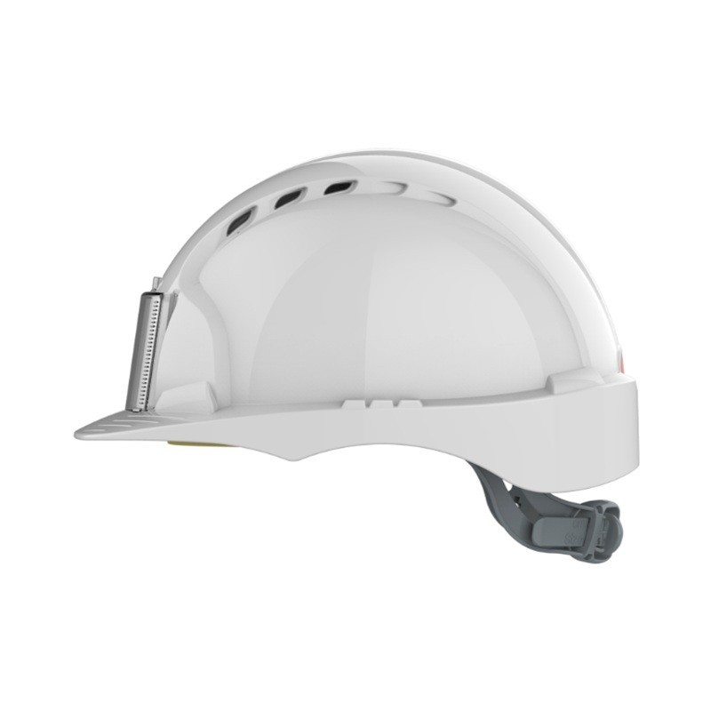casque de chantier evo2 avec porte badge pour carte btp
