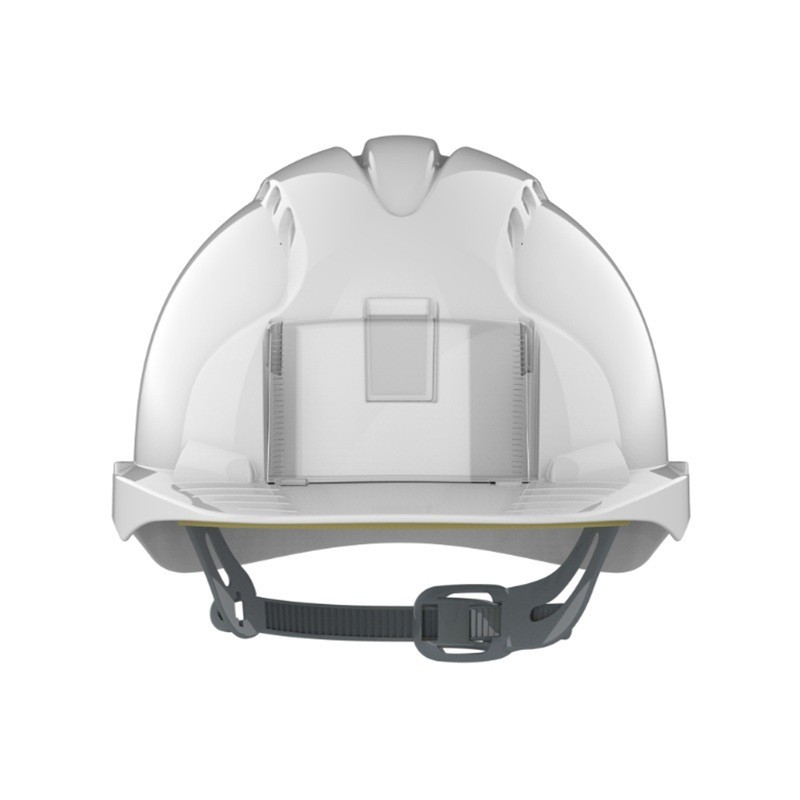 casque de chantier evo2 avec porte badge pour carte btp
