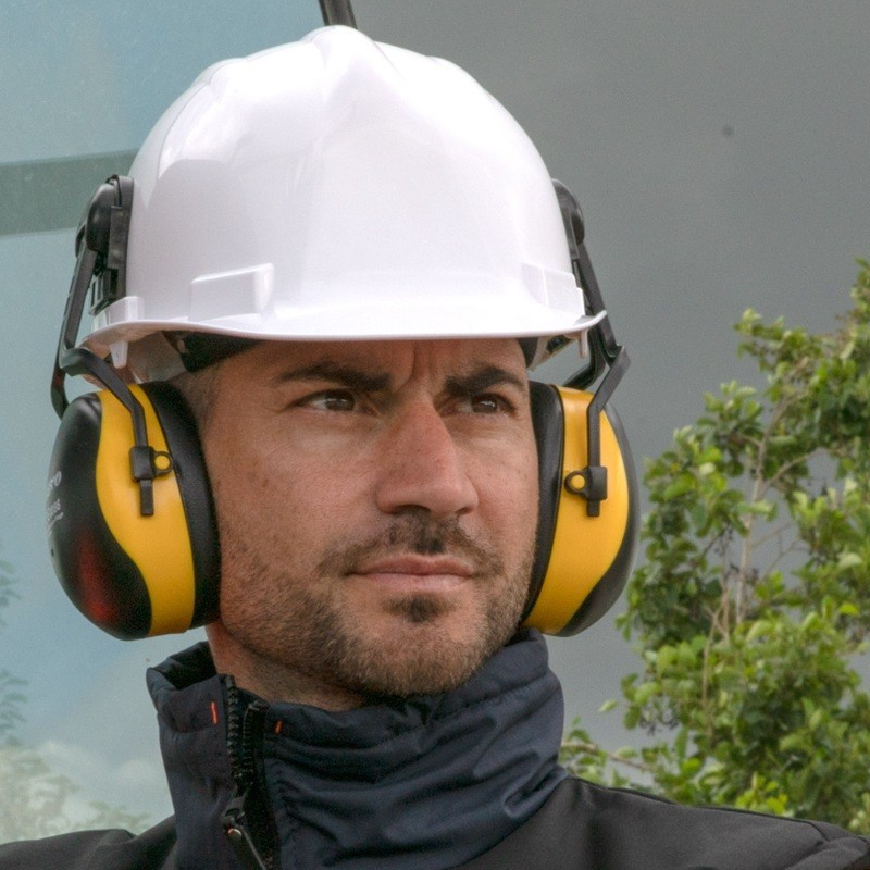 Casque de chantier Non Ventilé HG902W, serrage à crémaillère - SINGER