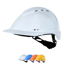 Casque de chantier ABS 8 point de fixation modèle aéré FORCE Singer