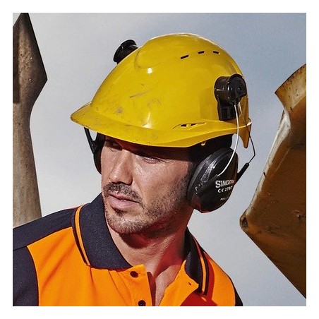 Casque de chantier ABS 8 point de fixation modèle aéré FORCE Singer