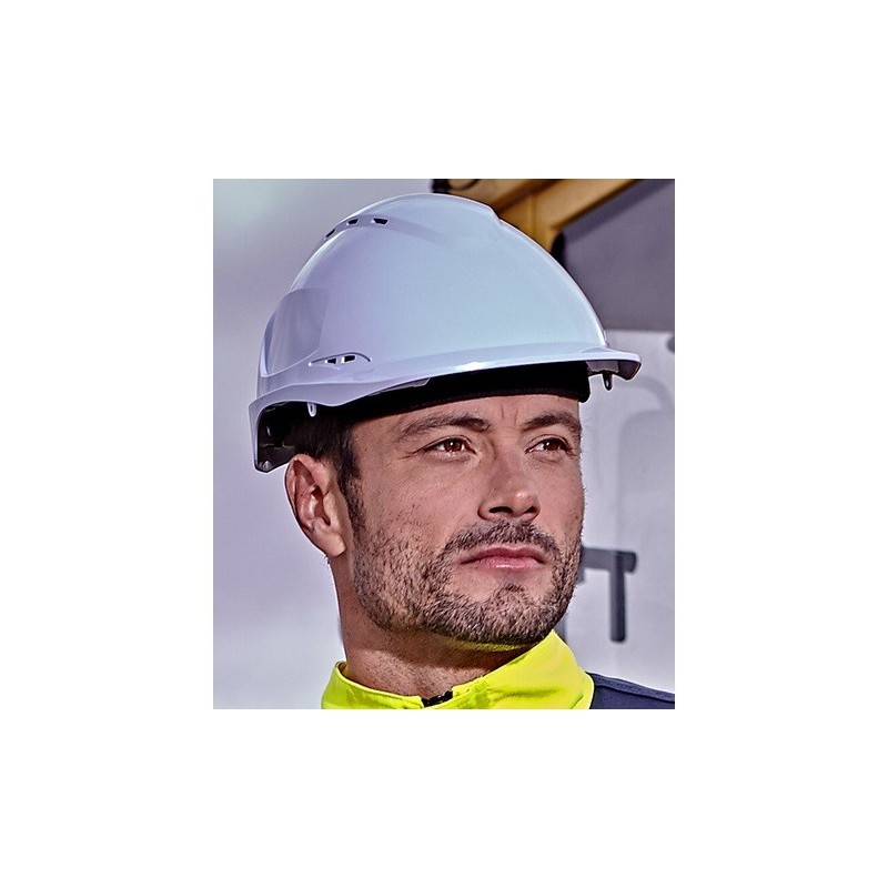 Casque de chantier ABS 8 point de fixation modèle aéré FORCE Singer