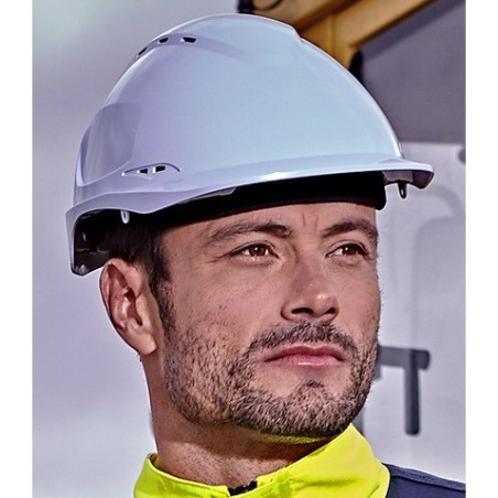 Casque de chantier ABS 8 point de fixation modèle aéré FORCE Singer