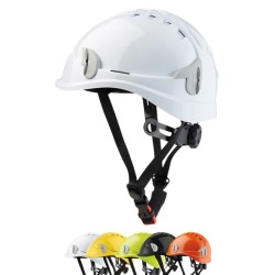 Casque monteur Ventilé ALPIN avec jugulaire et attaches lampe frontale