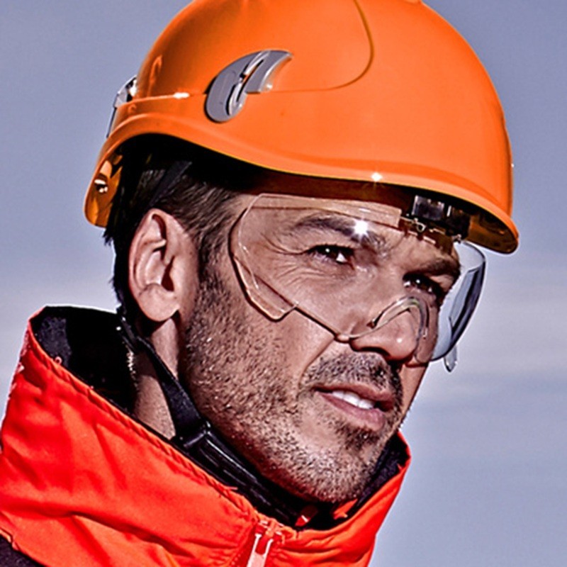 Casque monteur Ventilé ALPIN avec jugulaire et attaches lampe frontale