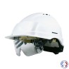 Casque de chantier IRIS2 avec aération réglable et lunettes intégrées