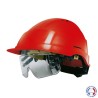 Casque de chantier IRIS2 avec aération réglable et lunettes intégrées