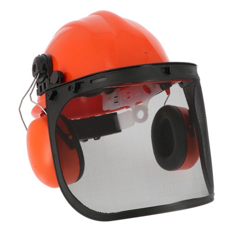 Kit forestier HGCF01 SINGER : casque, anti-bruit et visière grillagée