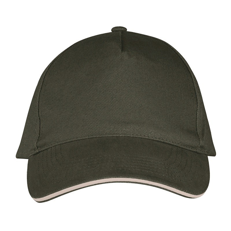 Casquette 5 panneaux, visière bicolore – LONG BEACH de SOL'S