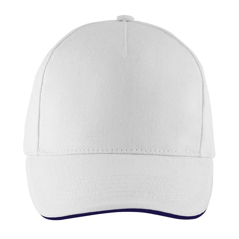 Casquette 5 panneaux, visière bicolore – LONG BEACH de SOL'S