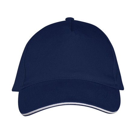 Casquette 5 panneaux, visière bicolore – LONG BEACH de SOL'S