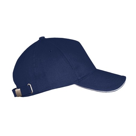 Casquette 5 panneaux, visière bicolore – LONG BEACH de SOL'S