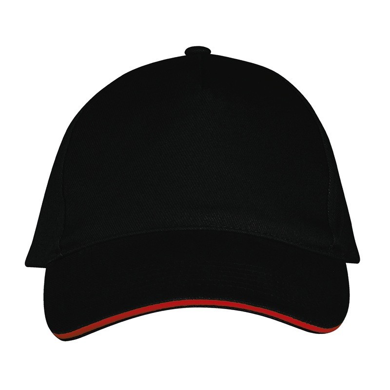 Casquette 5 panneaux, visière bicolore – LONG BEACH de SOL'S