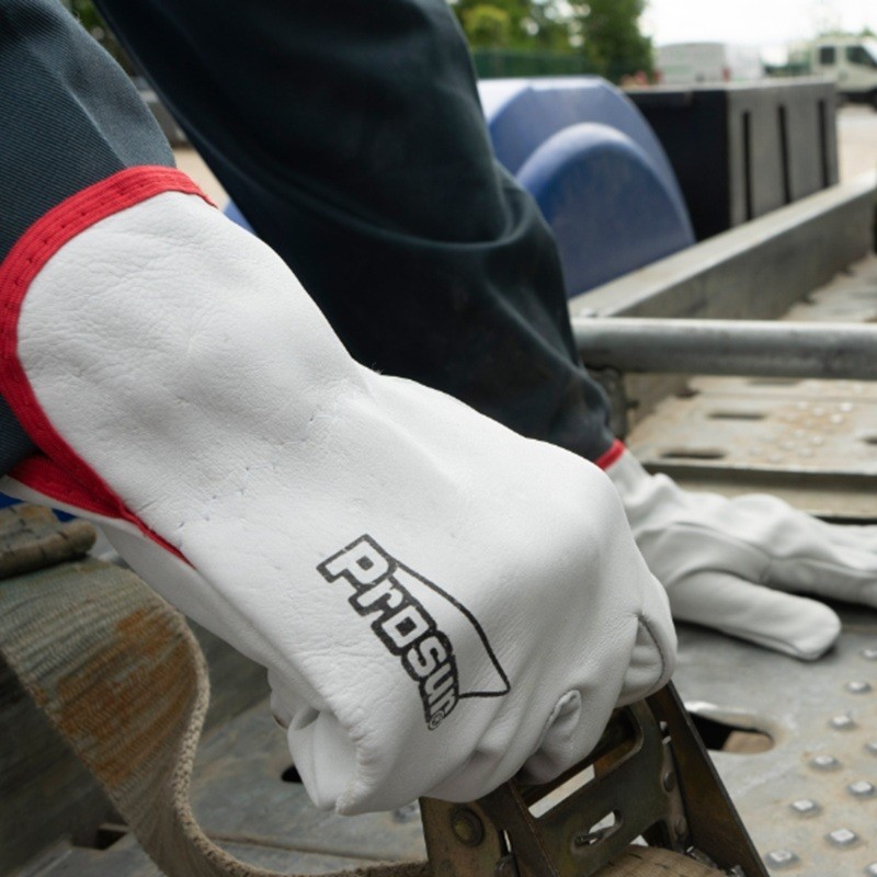 Gants cuir fleur bovin anti-risques mécaniques - SINGER 50F