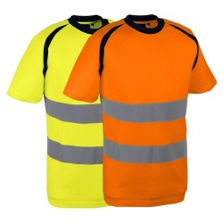 T-Shirt Haute Visibilité 2 Bandes Réfléchissantes SUZE & SUZO - SINGER