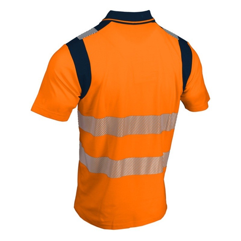 Polo Haute Visibilité POLMA & POLMO - SINGER, 2 Bandes Segmentées