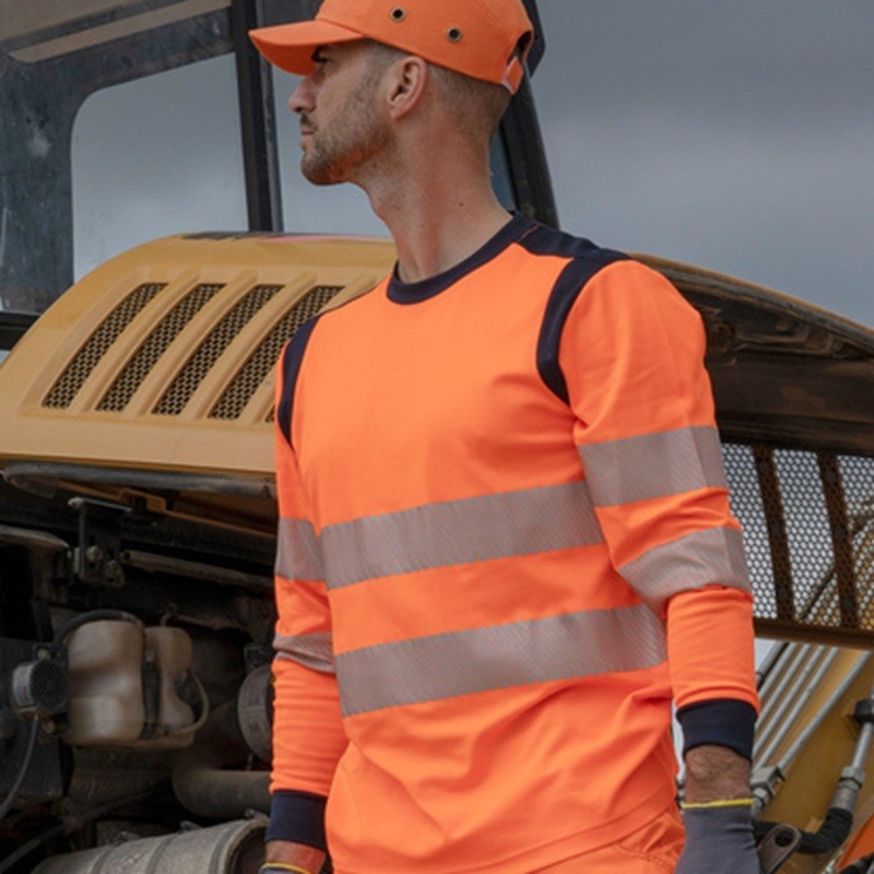 T-Shirt Haute Visibilité Manches Longues SINGER TUVA & TUVO