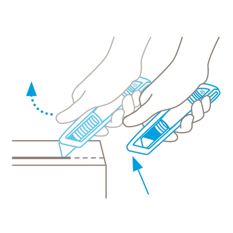 Couteau de sécurité SECUNORM 500 – Lame rétractable semi-auto