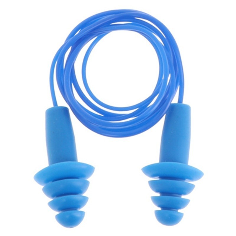 Bouchons d’oreille détectables SNR 32 dB avec cordon – 200 paires