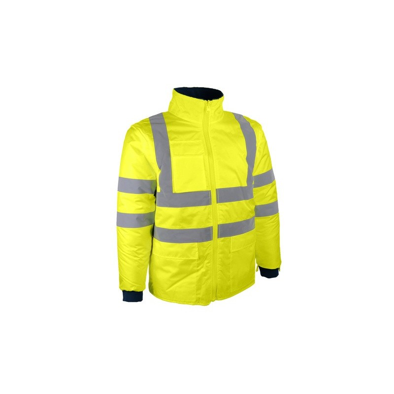 Veste avec parka 4 en 1 jaune haute visibilité PARINA de Singer