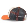 Vue de profil casquette Trucker SUMMER Von Dutch personnalisable Beige Orange Noir