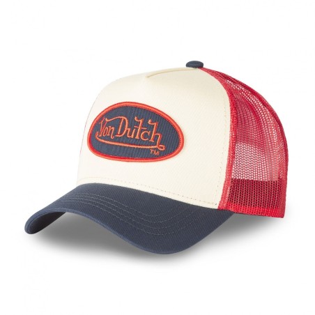 Vue de face de la casquette Trucker CLASSIC Von Dutch personnalisable