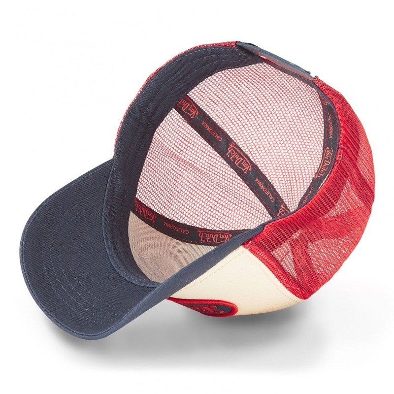 Casquette Trucker CLASSIC Von Dutch personnalisable blanc bleu rouge