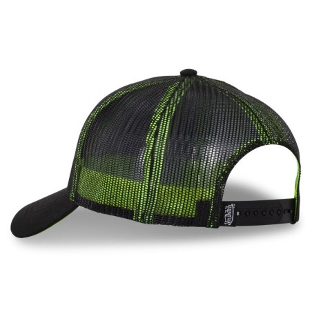 Vue arrière avec filet mesh et languette snapback de la casquette Von Dutch Trucker DOM