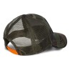 Vue de profil casquette Trucker SQUARE Von Dutch personnalisable kaki camouflage
