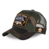 Vue de face casquette Trucker SQUARE Von Dutch personnalisée avec logo entreprise