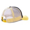 Vue arrière avec filet mesh de la casquette Von Dutch Trucker COLORS Jaune et Noire