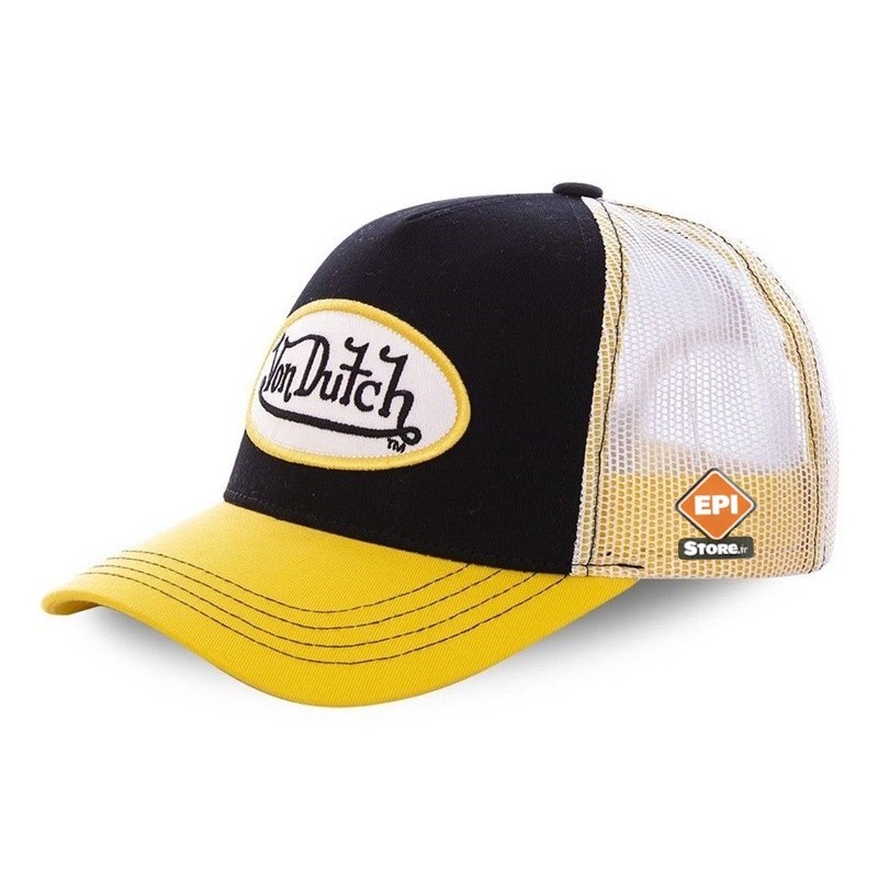 Exemple casquette Trucker COLORS Von Dutch personnalisée avec logo entreprise