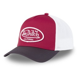 Vue de face de la casquette Trucker POLY Von Dutch personnalisable