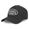 Vue de face de la casquette Baseball LOFB Noire Von Dutch personnalisable
