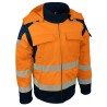 Veste softshell VILNO orange 100% polyester haute visibilité 2 en 1