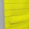 Détail tissu gilet haute visibilité multirisques jaune Singer GILMRJ avec bande réfléchissante