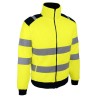 Veste polaire haute visibilité jaune Singer POLGA 300 g/m² avec bandes réfléchissantes vue face
